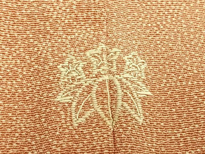 平和屋着物▽江戸小紋 単衣 切嵌花文 正絹 逸品 AABB2384fy