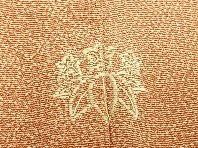 平和屋着物▽江戸小紋 単衣 切嵌花文 正絹 逸品 AABB2384fy