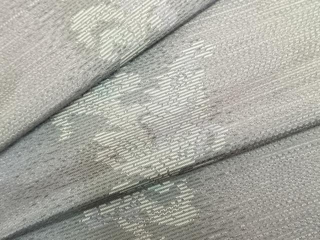 平和屋着物▽本場大島紬 単衣 草花間道 大島紬美幸謹製 証紙付き 正絹 逸品 未使用 AABB2385fy