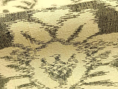 平和屋着物▽上質な紬 単衣 亀甲花文 正絹 逸品 AABB2389fy