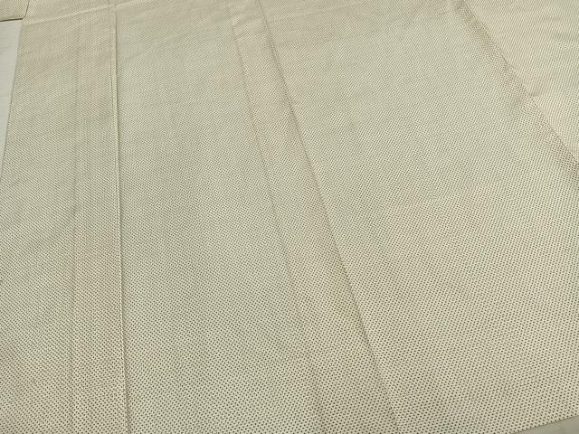 平和屋着物▽本場大島紬 白大島 単衣 三山千力作 証紙付き 正絹 逸品 AABB2391fy