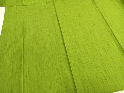 平和屋着物▽上質な紬　単衣　霞文　正絹　逸品　AABB2393fy