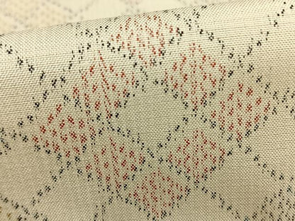 平和屋着物▽上質な紬 単衣 菱文 正絹 逸品 AABB2399fy