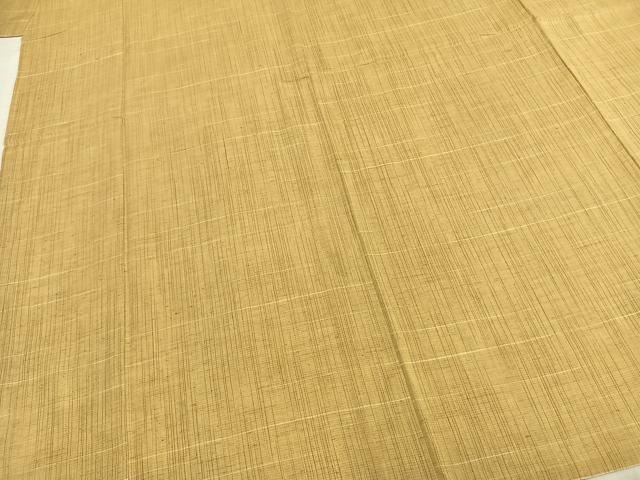 平和屋着物▽上質な紬 単衣 格子 正絹 逸品 AABB2402fy