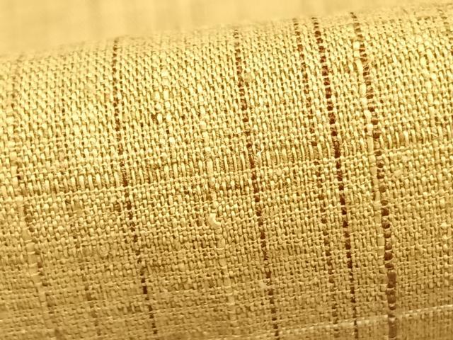 平和屋着物▽上質な紬 単衣 格子 正絹 逸品 AABB2402fy