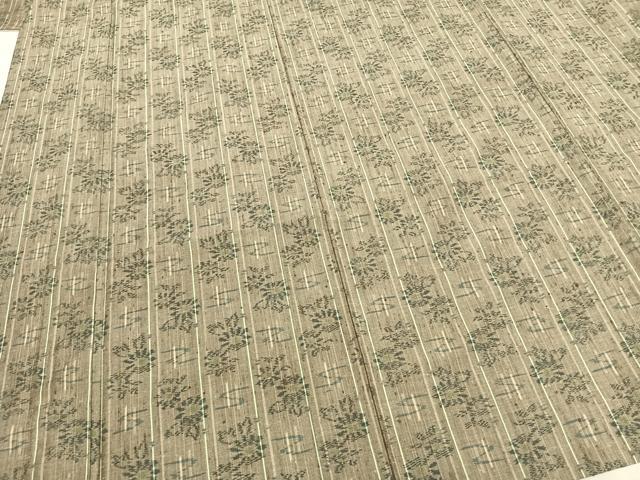 平和屋着物▽上質な紬 単衣 花間道 正絹 逸品 AABB2409fy