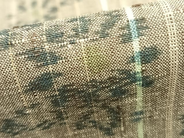 平和屋着物▽上質な紬 単衣 花間道 正絹 逸品 AABB2409fy