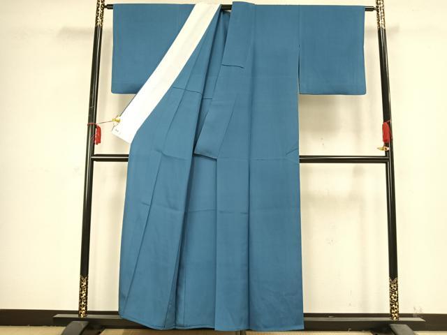 平和屋着物▽上質な色無地 単衣 薄縹色 三越扱い 正絹 逸品 AABB2414fy