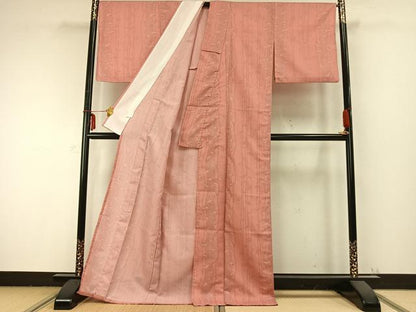 平和屋着物▽小紋 単衣 蔦の葉文 洗える着物 AABB2426fy