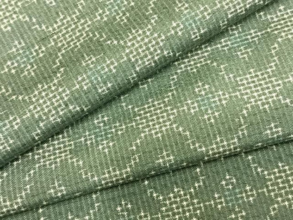 平和屋着物▽本場大島紬 単衣 幾何学花文 正絹 逸品 AABB2438fy