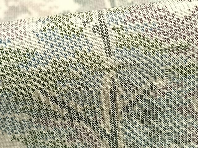 平和屋着物▽本場大島紬 単衣 樹林文 正絹 逸品 AABB2440fy