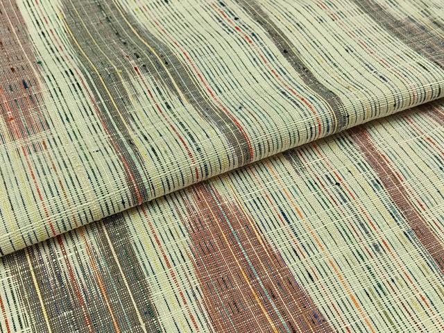 平和屋着物▽上質な紬 単衣 壺垂れ文様 正絹 逸品 AABB2441jh