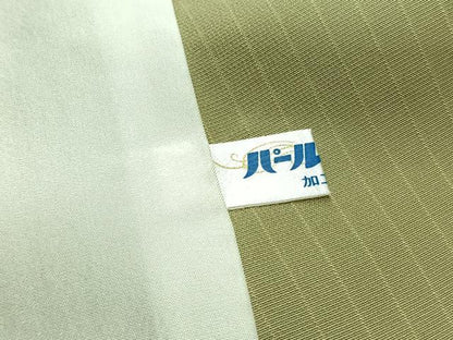 平和屋着物▽上質な小紋 単衣 縞 正絹 逸品 AABB2444jh