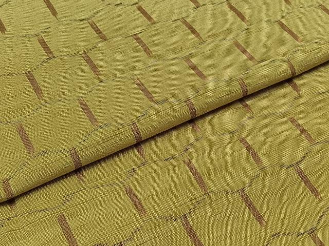 平和屋着物▽上質な紬 単衣 亀甲文 正絹 逸品 AABB2445jh