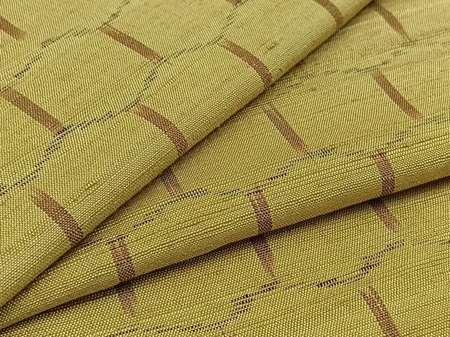 平和屋着物▽上質な紬 単衣 亀甲文 正絹 逸品 AABB2445jh
