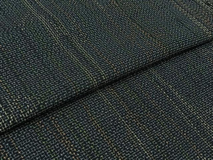 平和屋着物▽上質な紬　単衣　樹林文　正絹　逸品　AABB2456jh