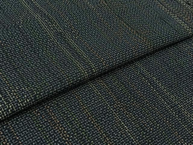 平和屋着物▽上質な紬　単衣　樹林文　正絹　逸品　AABB2456jh