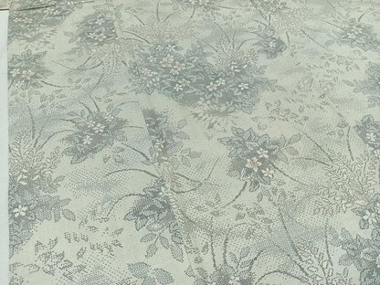 平和屋着物▽本場大島紬 白大島 単衣 9マルキ 草花文 正絹 逸品 未使用 AABB2460jh