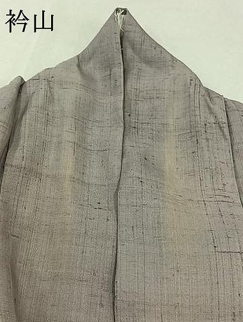 平和屋着物▽訪問着 単衣 生紬 舞花文 正絹 逸品 AABB2466jh