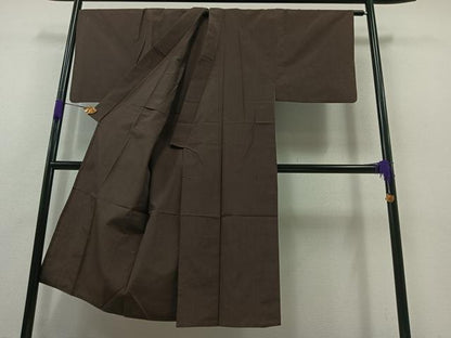 平和屋着物▽男性 紬 単衣 縞 綿 逸品 AABB2476jh