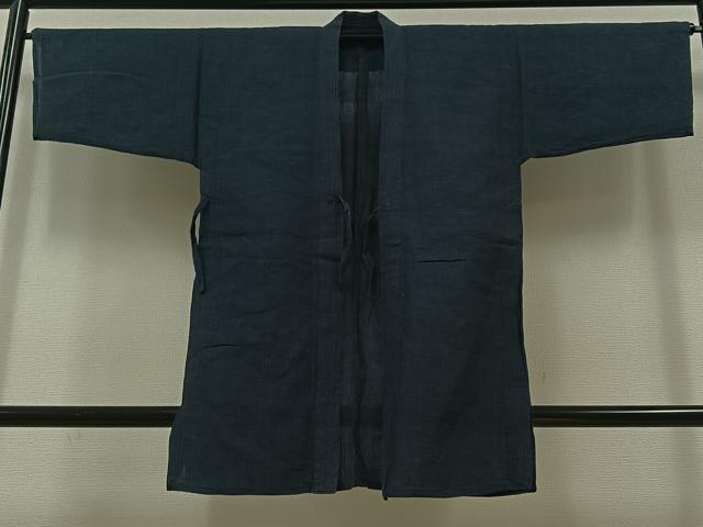 平和屋着物▽男性 作務衣 単衣 横段文 AABB2477jh