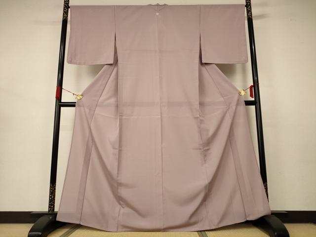 平和屋着物＊人間国宝・羽田登喜男 夏物 色無地 絽 洗柿色 正絹 逸品 AABB2482jd