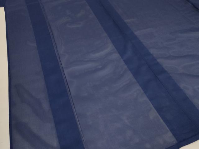 平和屋着物＊夏物 色無地 絽 青褐色 洗える着物 AABB2483jd