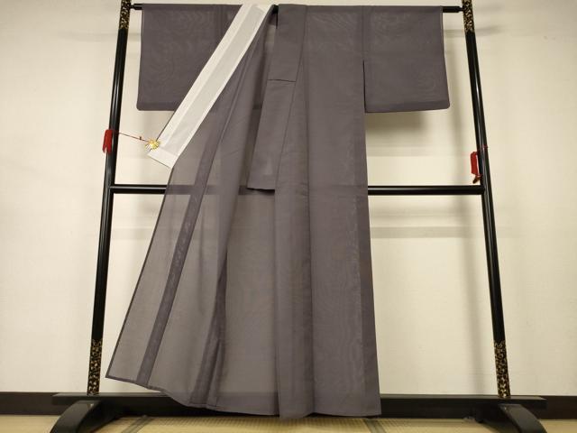 平和屋着物＊夏物 小紋 紗 正絹 逸品 AABB2485jd