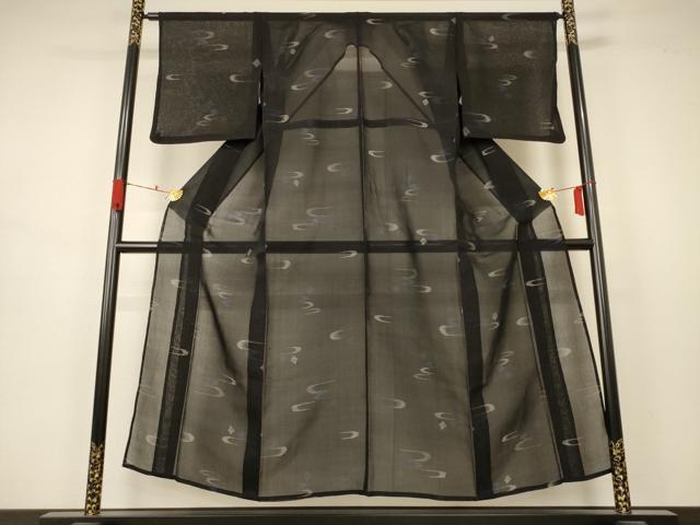 平和屋着物＊夏物 紗紬 絣文 正絹 逸品 AABB2488jd