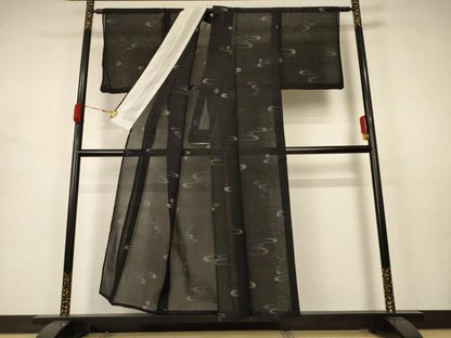 平和屋着物＊夏物 紗紬 絣文 正絹 逸品 AABB2488jd