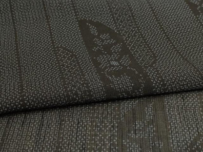 平和屋着物＊夏物 本場大島紬 夏大島 草花文 正絹 逸品 AABB2489jd