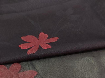 平和屋着物＊夏物 小紋 紗 草花文 正絹 逸品 未使用 AABB2491jd