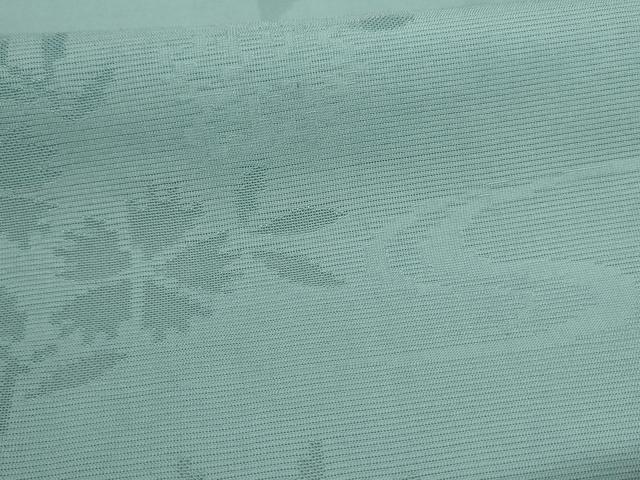 平和屋着物＊夏物 色無地 絽 流水草花文紗 錆青磁色 正絹 逸品 未使用 AABB2495jd