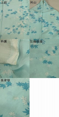 平和屋着物＊夏物 小紋 絽 楓文 正絹 逸品 AABB2500jd