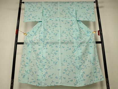 平和屋着物＊夏物 小紋 絽 楓文 正絹 逸品 AABB2500jd