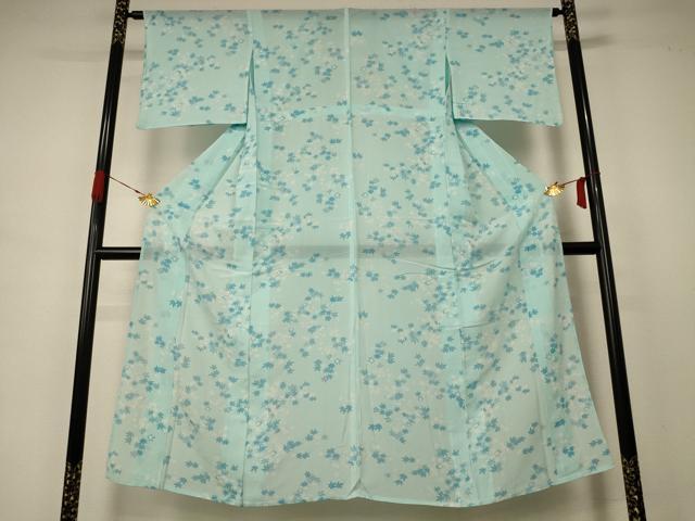 平和屋着物＊夏物 小紋 絽 楓文 正絹 逸品 AABB2500jd