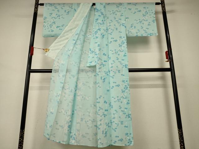 平和屋着物＊夏物 小紋 絽 楓文 正絹 逸品 AABB2500jd
