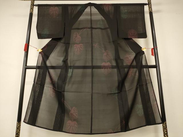 平和屋着物＊夏物 紗紬 葵 正絹 逸品 AABB2501jd