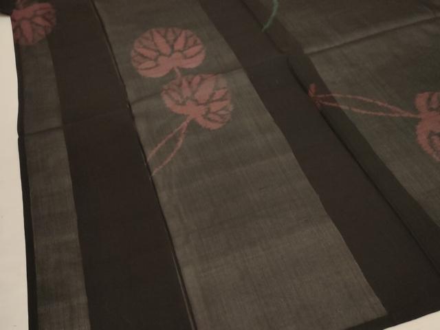 平和屋着物＊夏物 紗紬 葵 正絹 逸品 AABB2501jd