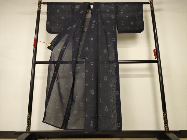 平和屋着物＊夏物 紗紬 絣文 正絹 逸品 AABB2505jd