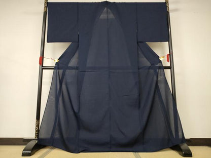 平和屋着物＊夏物 色無地 紗 流水花文 正絹 逸品 AABB2511jd