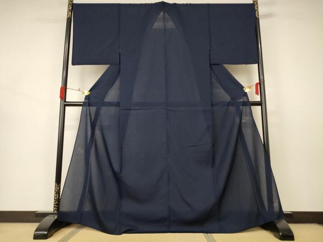 平和屋着物＊夏物 色無地 紗 流水花文 正絹 逸品 AABB2511jd