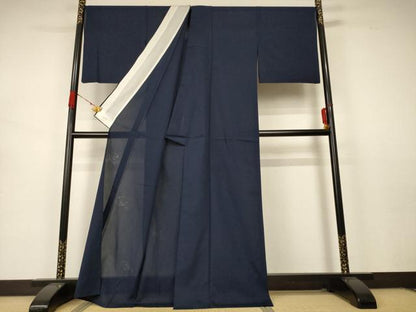 平和屋着物＊夏物 色無地 紗 流水花文 正絹 逸品 AABB2511jd