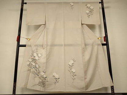 平和屋着物＊夏物 訪問着 絽 手描き 花鳥文 正絹 逸品 AABB2512jd
