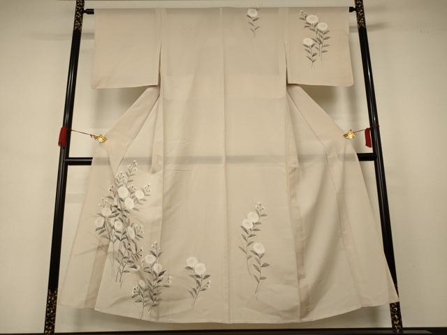 平和屋着物＊夏物 訪問着 絽 手描き 花鳥文 正絹 逸品 AABB2512jd