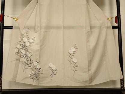 平和屋着物＊夏物 訪問着 絽 手描き 花鳥文 正絹 逸品 AABB2512jd
