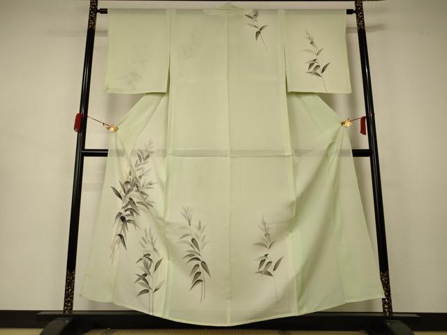 平和屋着物＊夏物 訪問着 絽 枝葉文 暈し染め 正絹 逸品 AABB2516jd