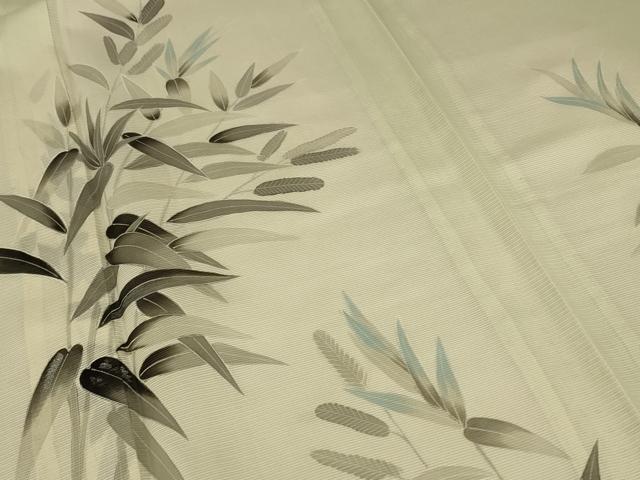 平和屋着物＊夏物 訪問着 絽 枝葉文 暈し染め 正絹 逸品 AABB2516jd