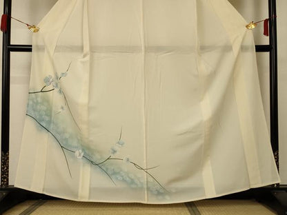 平和屋着物＊夏物 訪問着 絽 枝花文 暈し染め 正絹 逸品 AABB2519jd