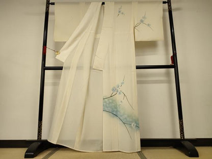 平和屋着物＊夏物 訪問着 絽 枝花文 暈し染め 正絹 逸品 AABB2519jd